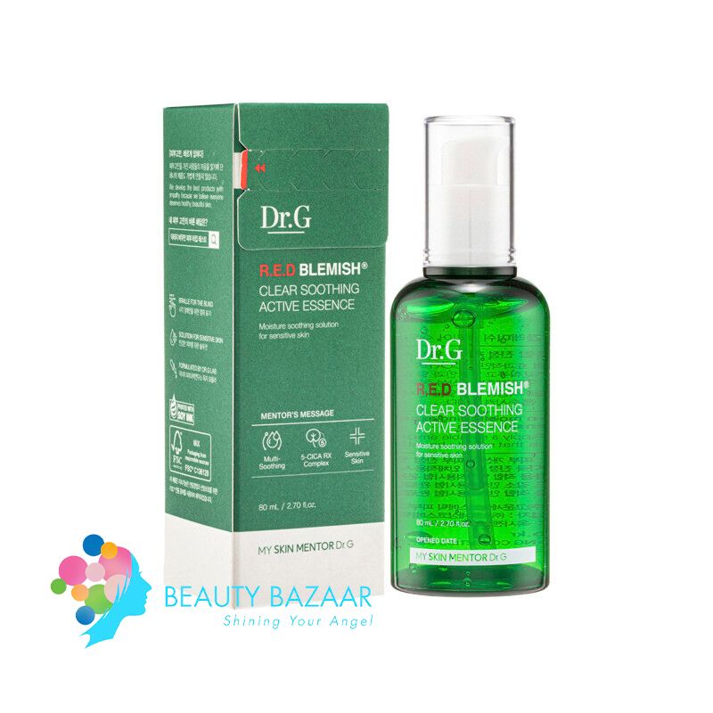 (Mẫu Mới) Tinh Chất Làm Dịu, Tái Tạo Làn Da Dr.G R.E.D Blemish Clear Soothing Active Essence 80ml