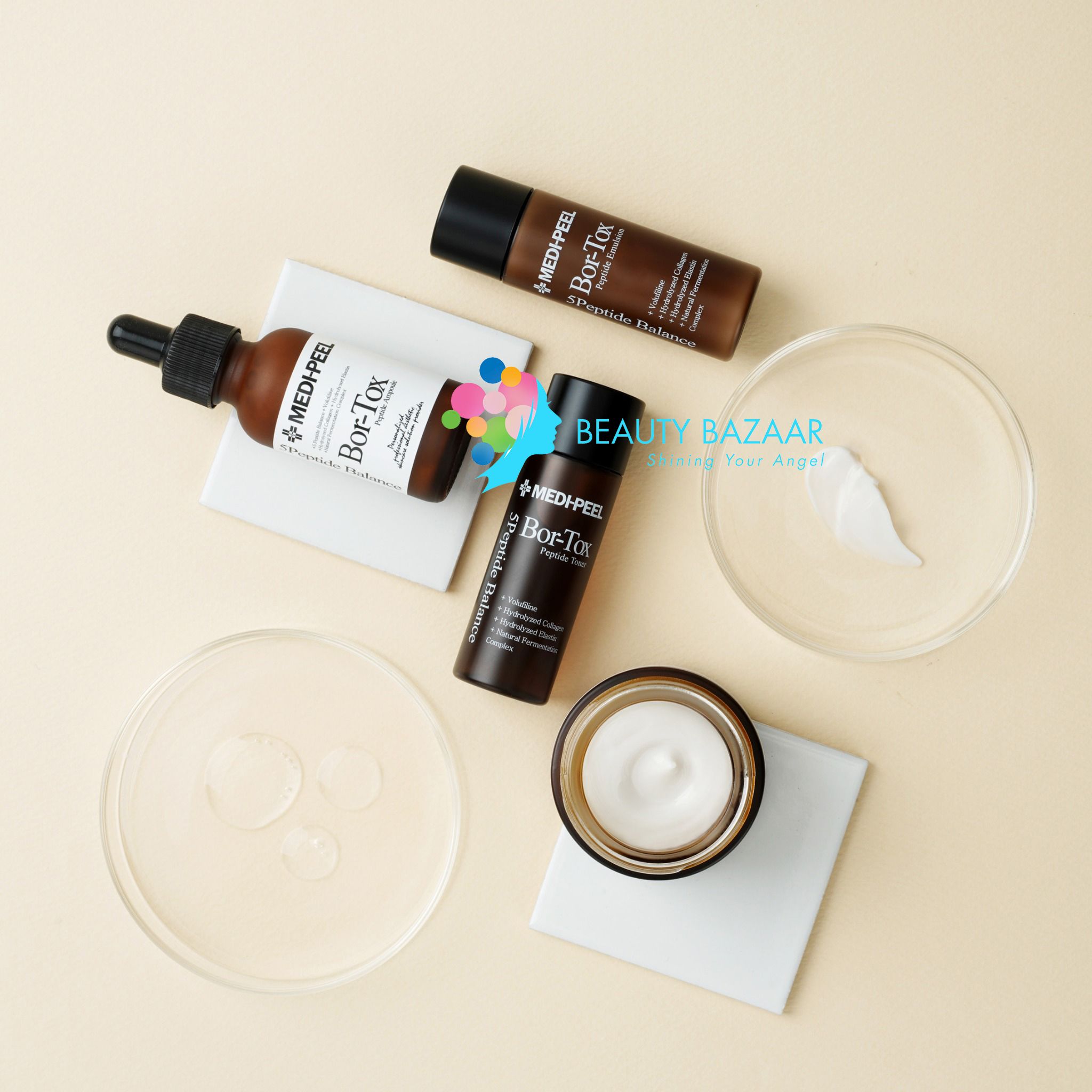Bộ Sản Phẩm Cải Thiện Nếp Nhăn GIúp Da Căng Mượt Medi Peel Bor-Tox 5 Peptide Multi Care Kit