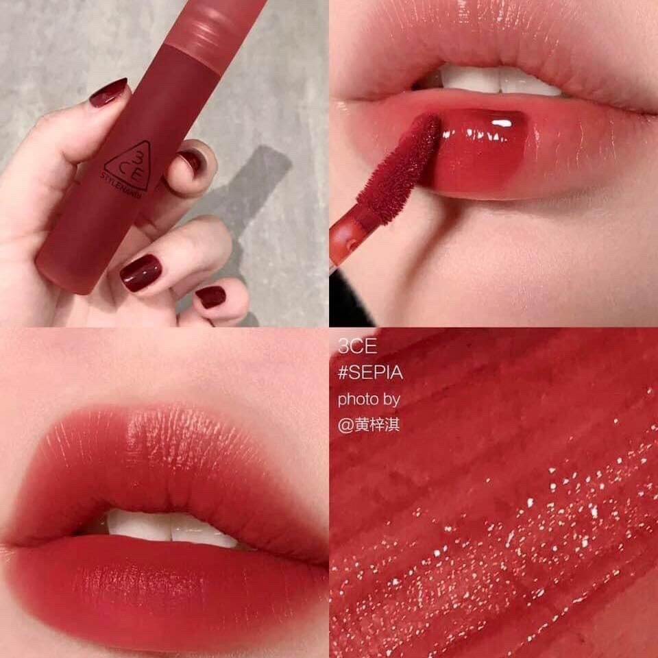 Son kem lì, mềm mịn môi bền màu 3CE Blur Water Tint 4.6g