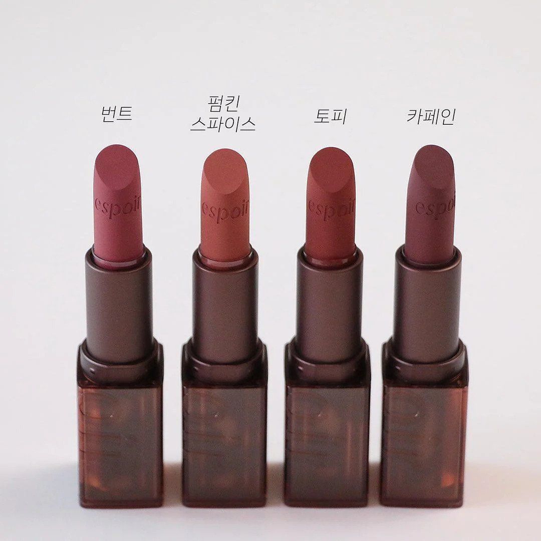 Son thỏi Lì Espoir Lipstick Nowear Velvet Dusky Brown (Phiên bản Limited)