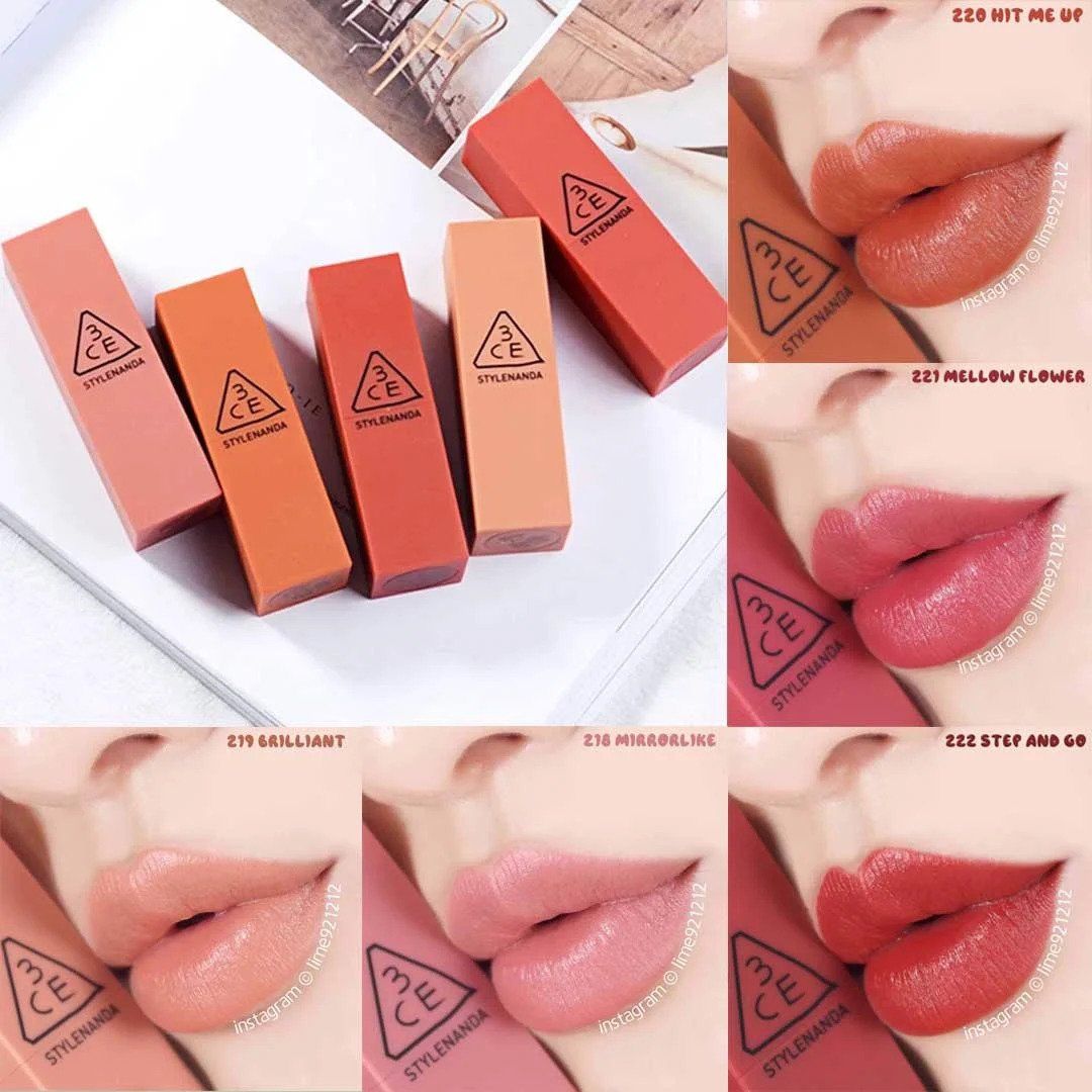 Son Thỏi Lì Lên Màu Chuẩn 3CE Mood Recipe Matte Lip Color 3.5g