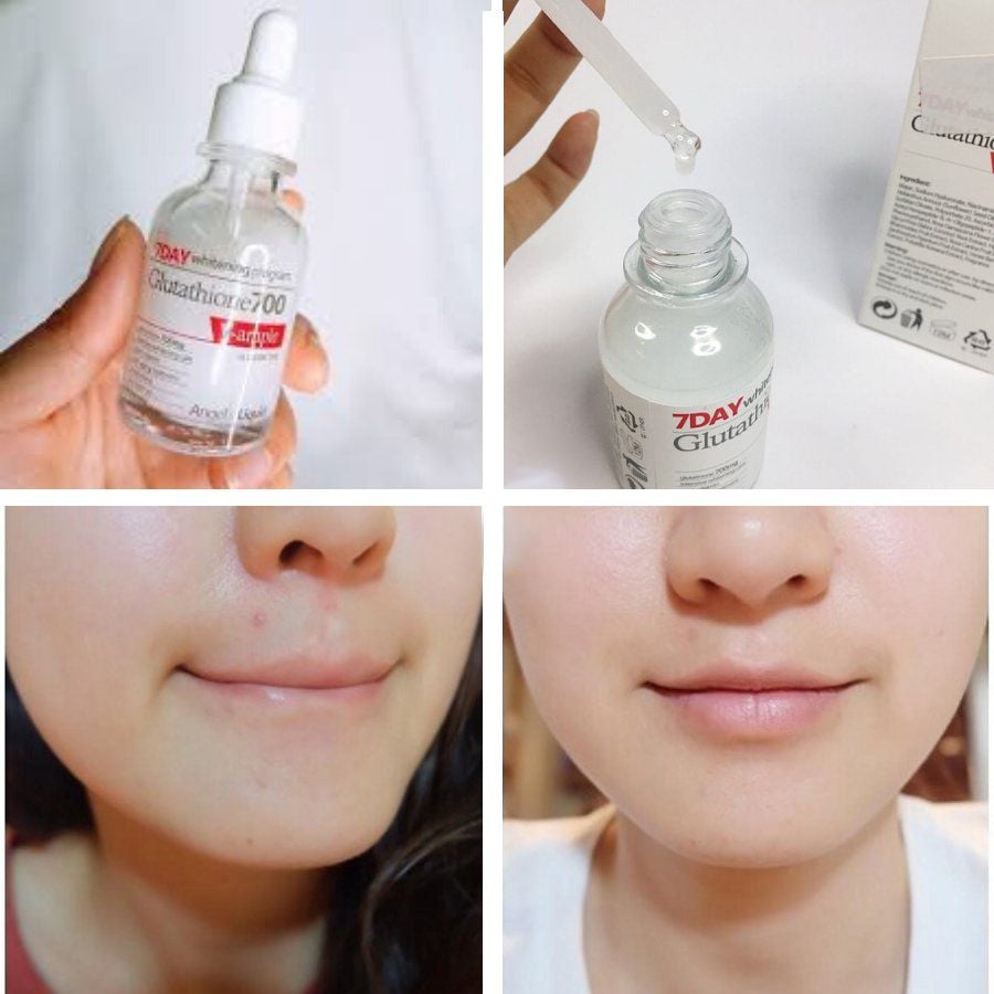 Tinh Chất Dưỡng Trắng Angel's Liquid 7Day Whitening Program Glutathione 700 V-Ample 30ml