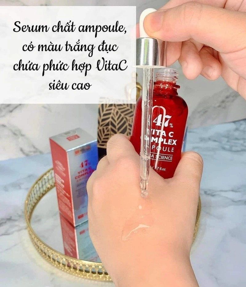 Tinh Chất Dưỡng Trắng Da Histolab 47% Vita C Complex Ampoule Derma Science 50ml