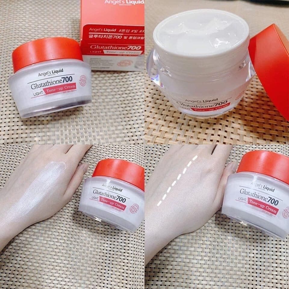Kem dưỡng trắng da ban ngày Angel's Liquid 7day Glutathione 700 Light Tone Up Cream 50gr