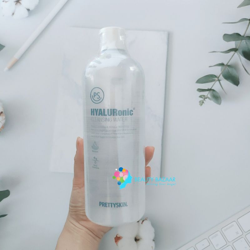 Nước Tẩy Trang Cấp ẩm Dành cho Da Khô PrettySkin Hyaluronic Cleansing Water 600ml (Trắng)