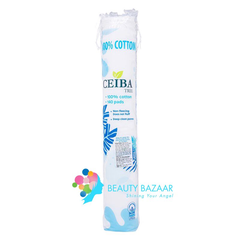 Bông Tẩy Trang 100% Cotton Ceiba Tree - 140 miếng