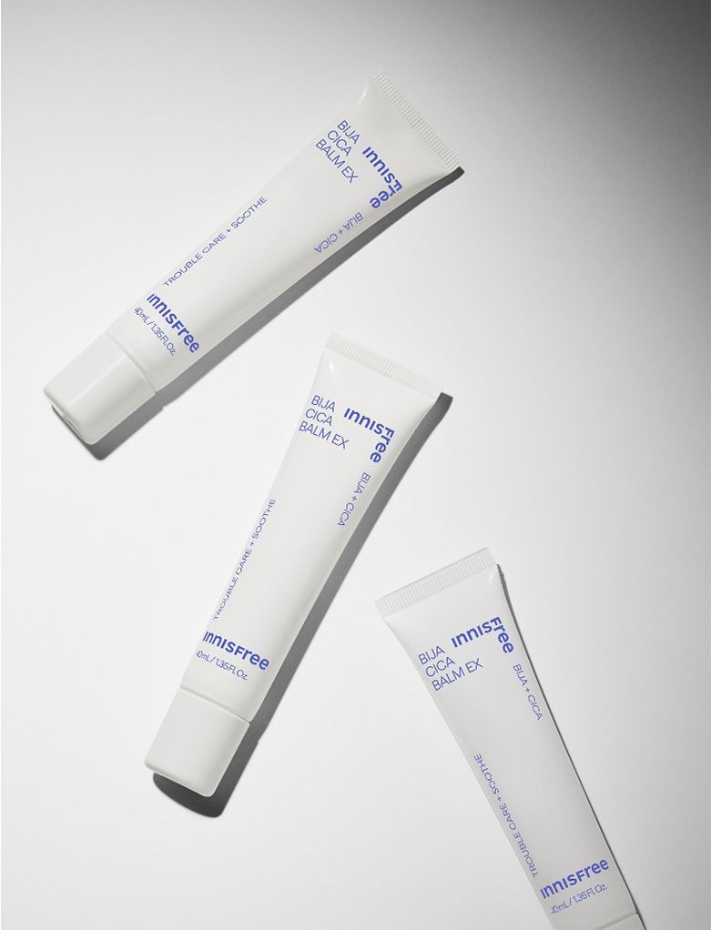 (Mẫu mới) Kem Dưỡng dạng Gel Giảm Mụn, Làm Dịu Da Kích Ứng Innisfree Bija Cica Balm EX Trouble Care + Soothe 40ml