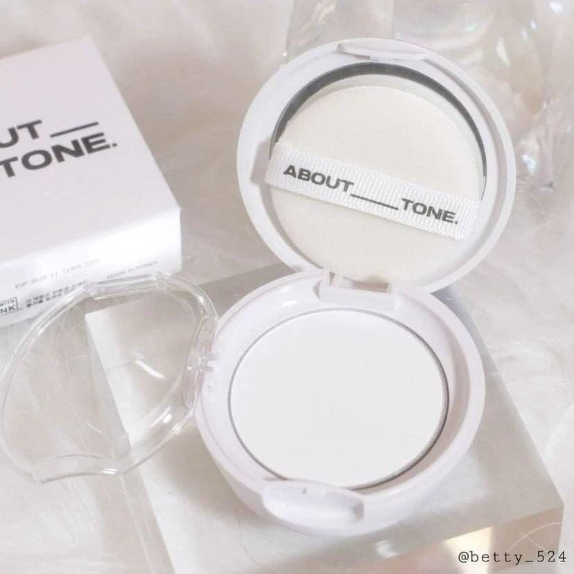 Phấn Phủ Nén Kiềm Dầu About Tone Air Fit Powder Pact 8g (Xanh)