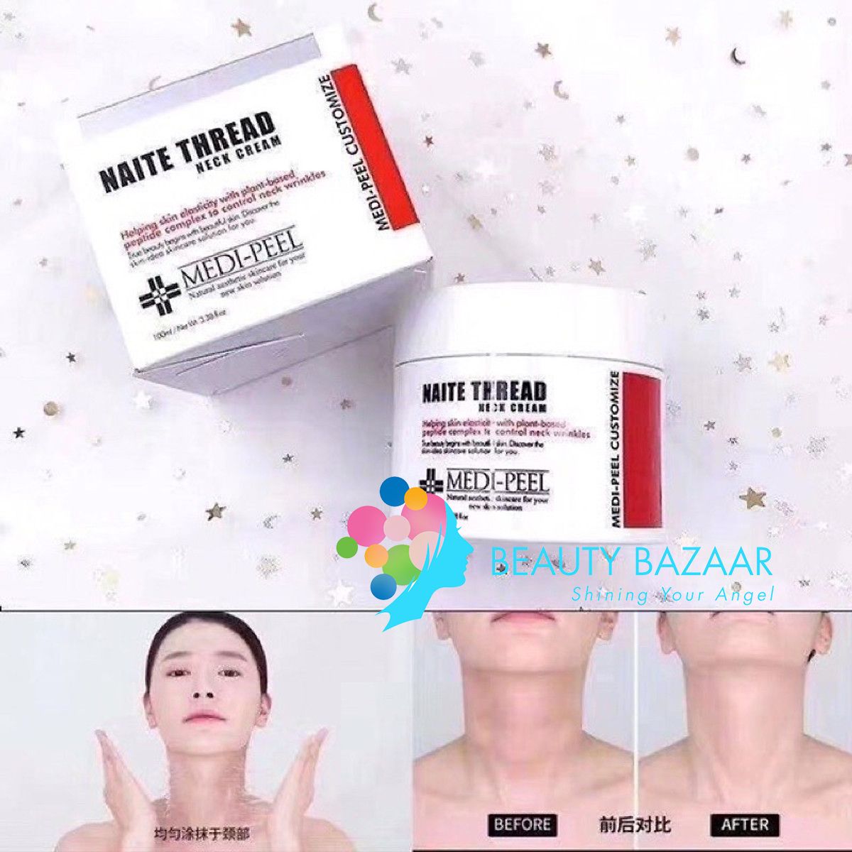 Kem Dưỡng Chống Lão Hóa Dành Cho Da Cổ Medi-Peel Naite Thread Neck Cream 100ml
