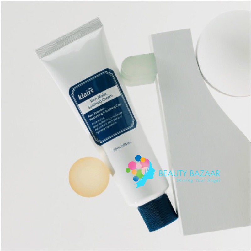 (Mẫu mới 2021) Kem dưỡng cấp ẩm sâu, làm mềm da Klairs Rich Moist Soothing Cream 80ml
