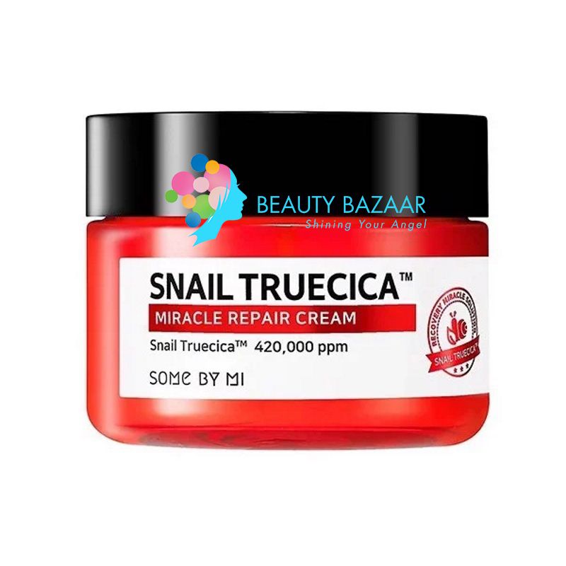 Kem dưỡng chiết xuất ốc sên cấp ẩm, phục hồi da Some by mi Snail Truecica Miracle Repair Cream 60g