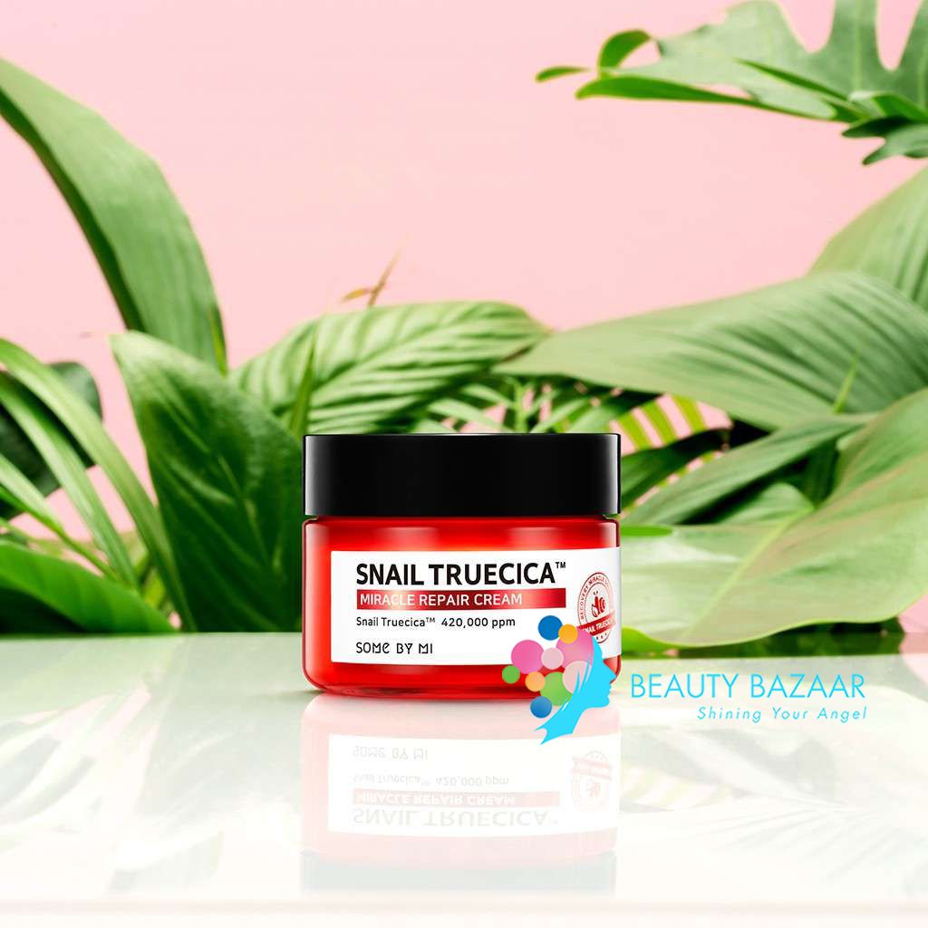 Kem dưỡng chiết xuất ốc sên cấp ẩm, phục hồi da Some by mi Snail Truecica Miracle Repair Cream 60g