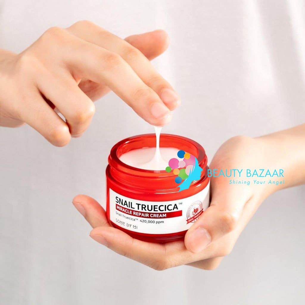 Kem dưỡng chiết xuất ốc sên cấp ẩm, phục hồi da Some by mi Snail Truecica Miracle Repair Cream 60g