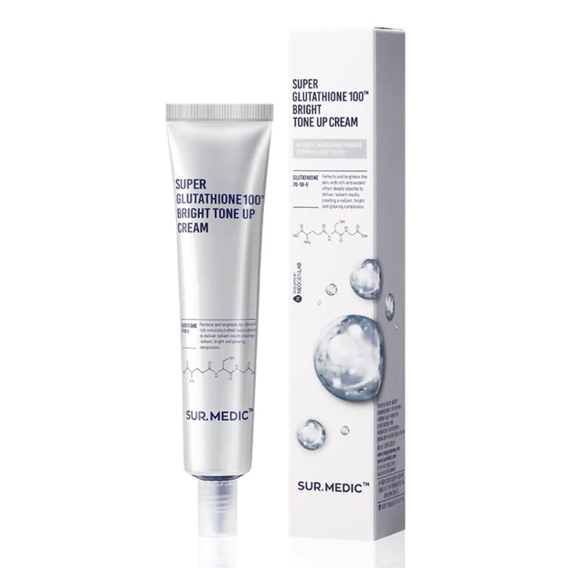 Kem dưỡng trắng da, chống lão hóa Sur.Medic Super Glutathione 100 Bright Tone Up Cream 40ml