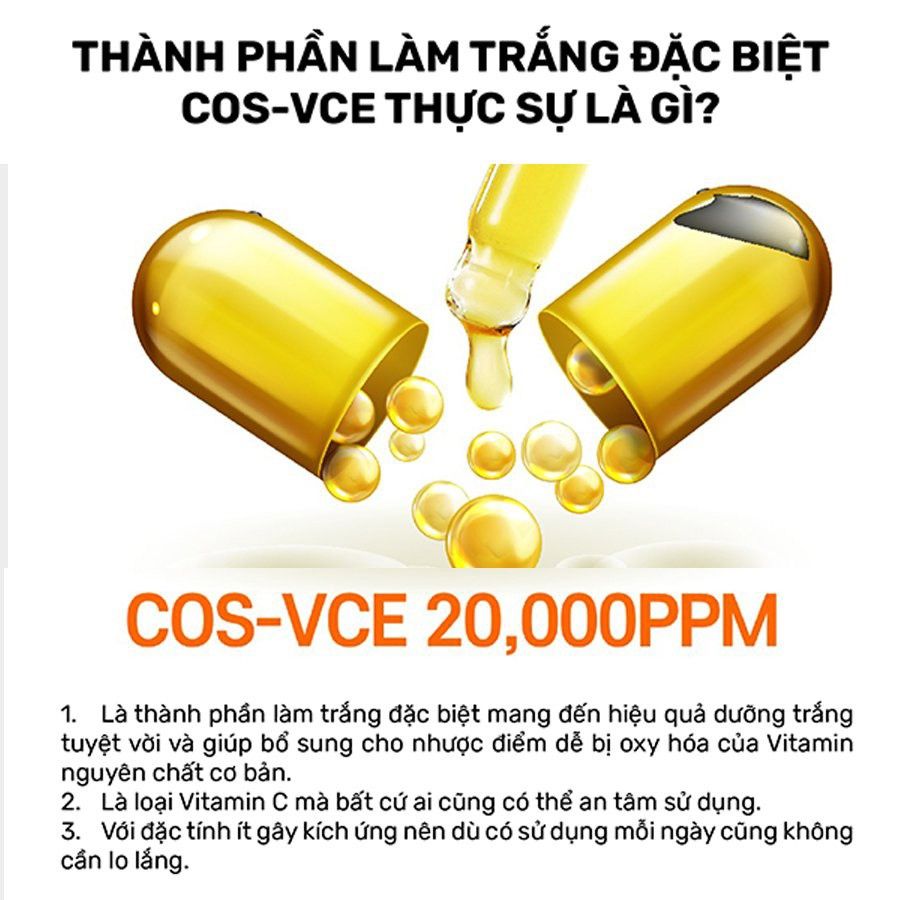Tinh chất trắng da mờ thâm giảm sạm nám Hàn Quốc MAIGIC Active Vitamin C Ampoule Serum 30ml
