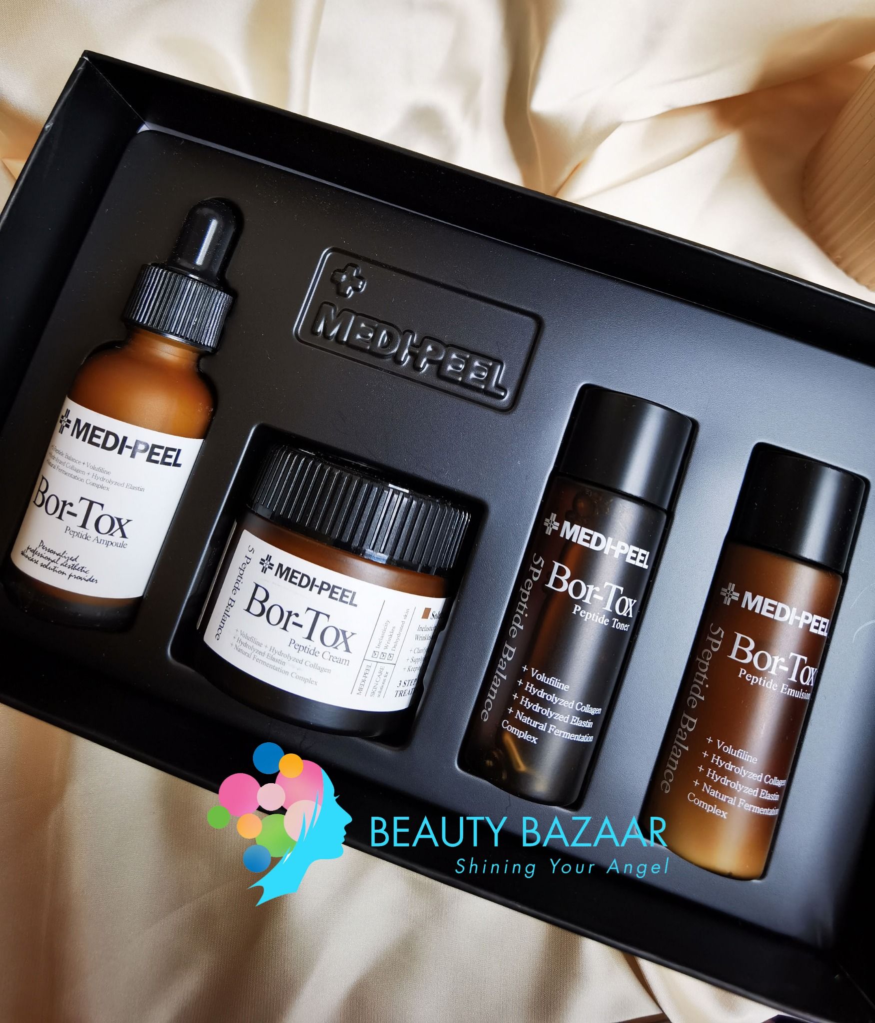 Bộ Sản Phẩm Cải Thiện Nếp Nhăn GIúp Da Căng Mượt Medi Peel Bor-Tox 5 Peptide Multi Care Kit