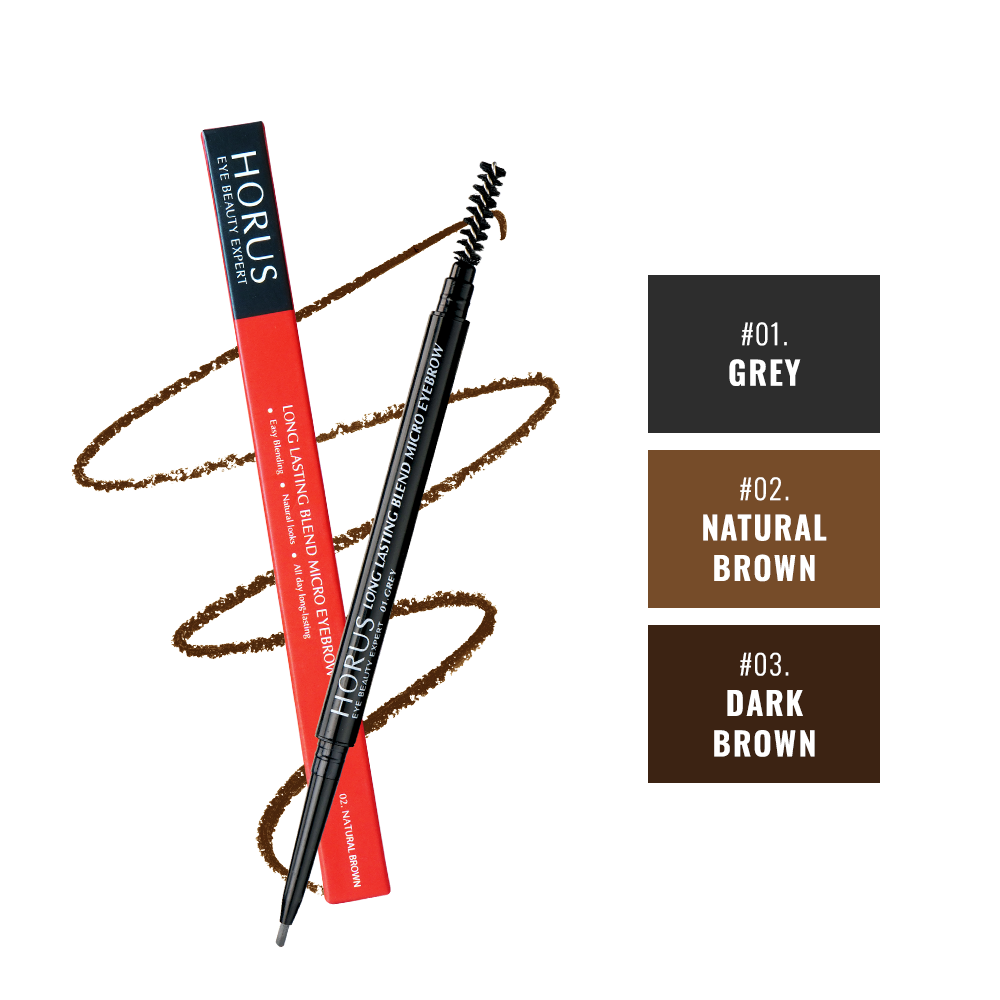 Chì Kẻ Mày Đầu Tròn Horus Eye Beauty Expert Long Lasting Blend Micro Eyebrow