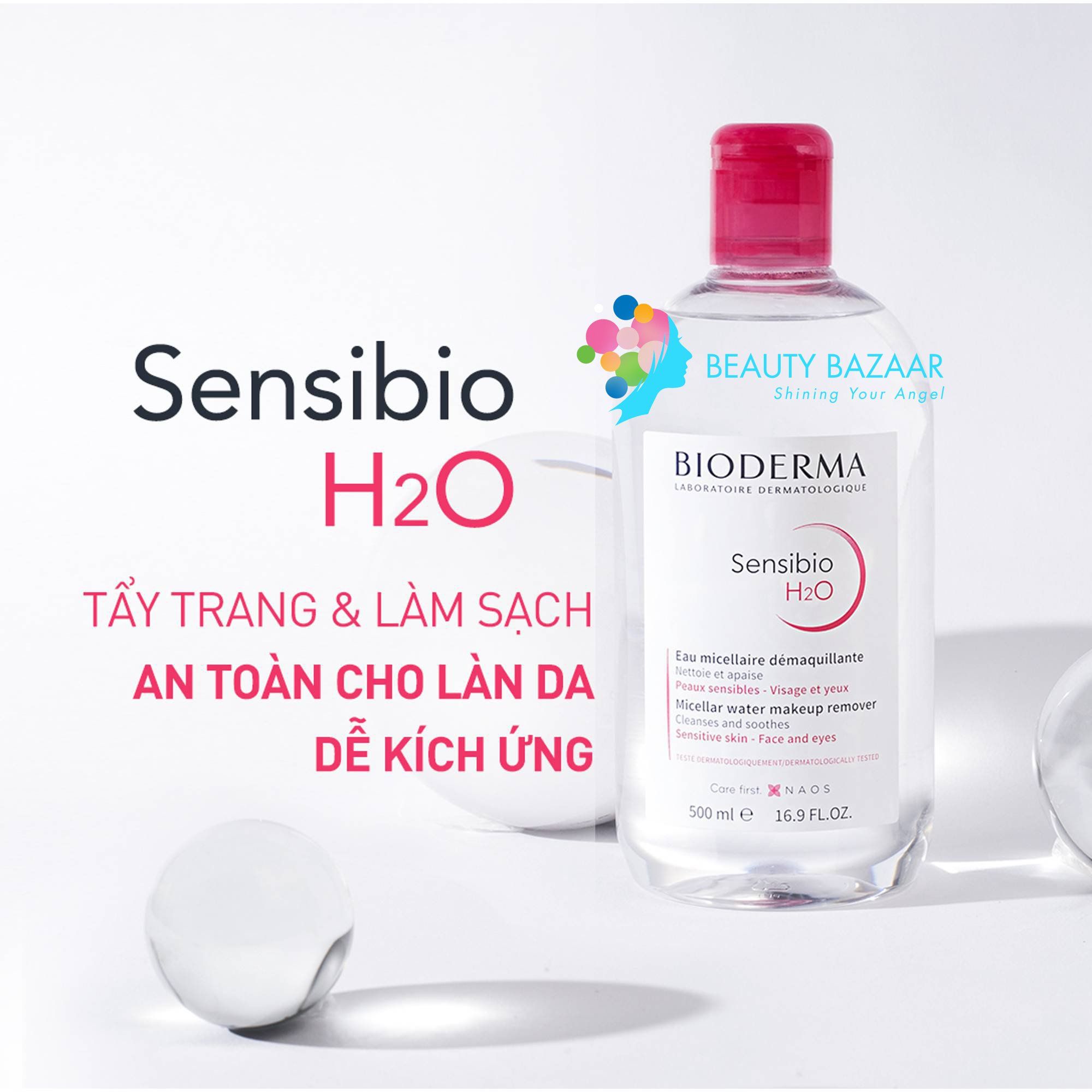 Nước Tẩy Trang Sạch Sâu Bioderma Sébium H2O 500ml