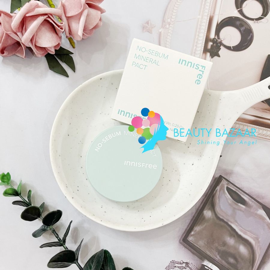 (Mẫu 2023) Phấn Phủ Nén Kiềm Dầu Innisfree No Sebum Mineral Pact 8.5g