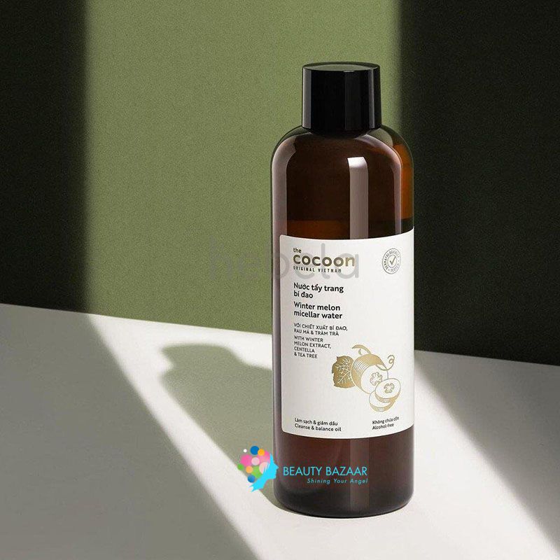 Nước tẩy trang sạch sâu, nhẹ dịu chiết xuất Bí Đao Cocoon Winter Melon Micellar Water