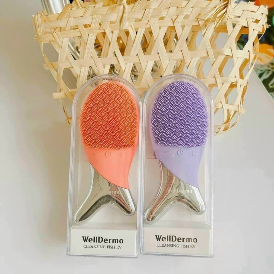 (NEW) Máy Rửa Mặt Sạch Sâu Da Hình Con Cá Wellderma Cleansing Fish RV