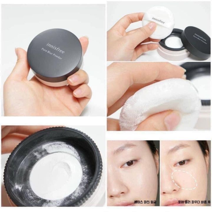 Phấn Phủ Dạng Bột Kiềm Dầu Innisfree Pore Blur Powder 11g