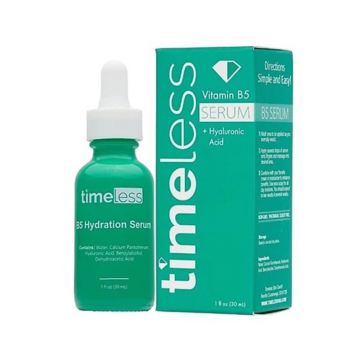 Tinh Chất Làm Dịu Phục Hồi Da Timeless Vitamin B5 + Hyaluronic Acid 30ml