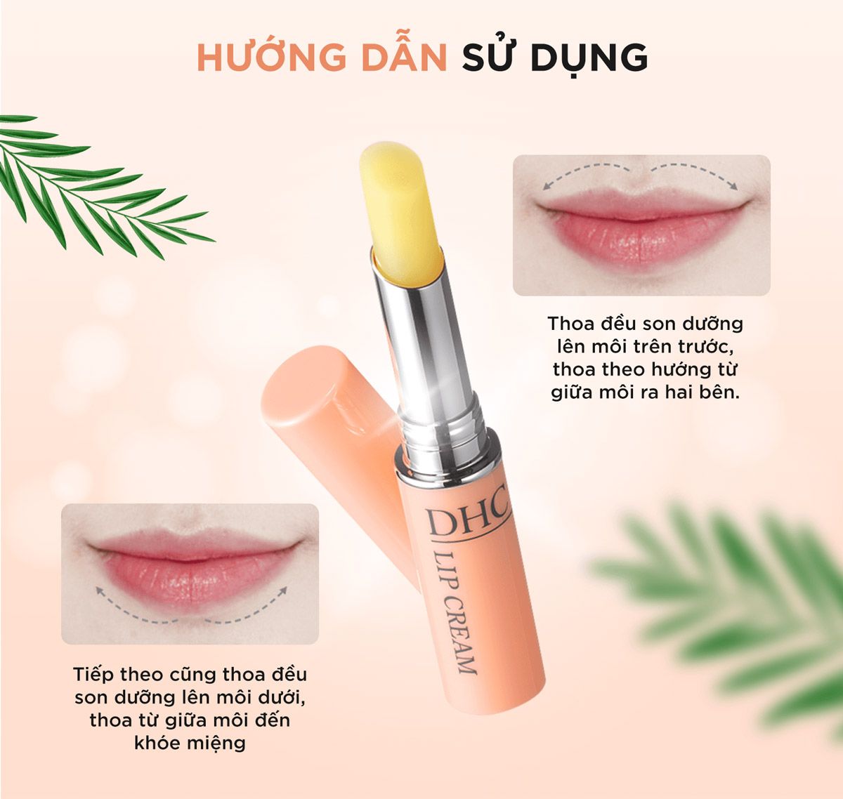 Son Dưỡng Môi DHC Lip Cream Không Màu Hỗ Trợ Giảm Thâm Môi