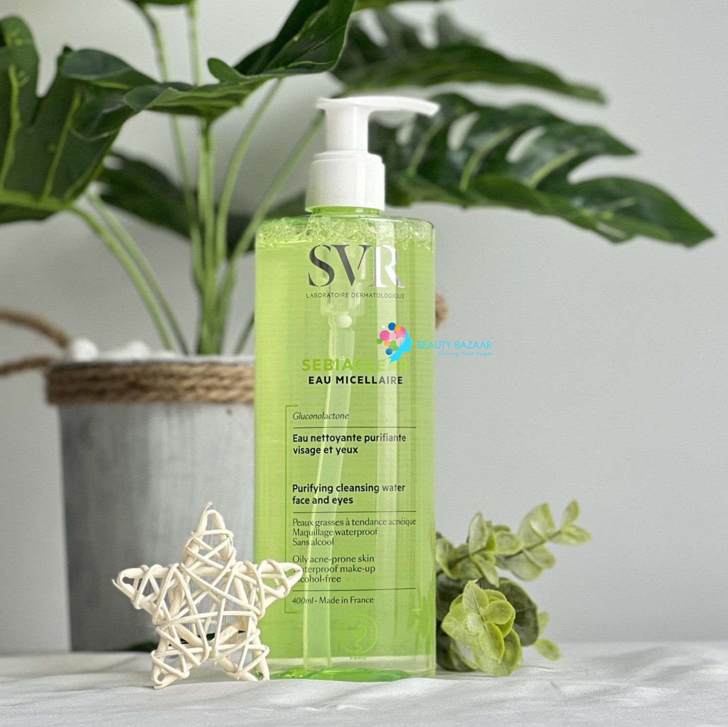 Nước Tẩy Trang Làm Sạch Da Dành Cho Da Dầu Mụn SVR Sebiaclear Eau Micellaire 400ml