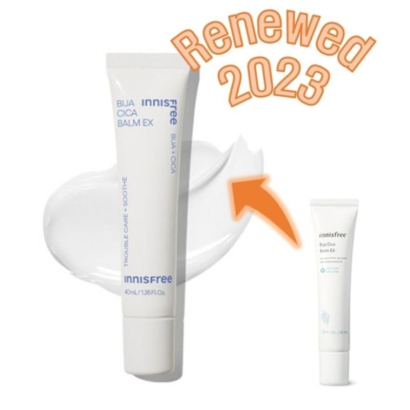 (Mẫu mới) Kem Dưỡng dạng Gel Giảm Mụn, Làm Dịu Da Kích Ứng Innisfree Bija Cica Balm EX Trouble Care + Soothe 40ml