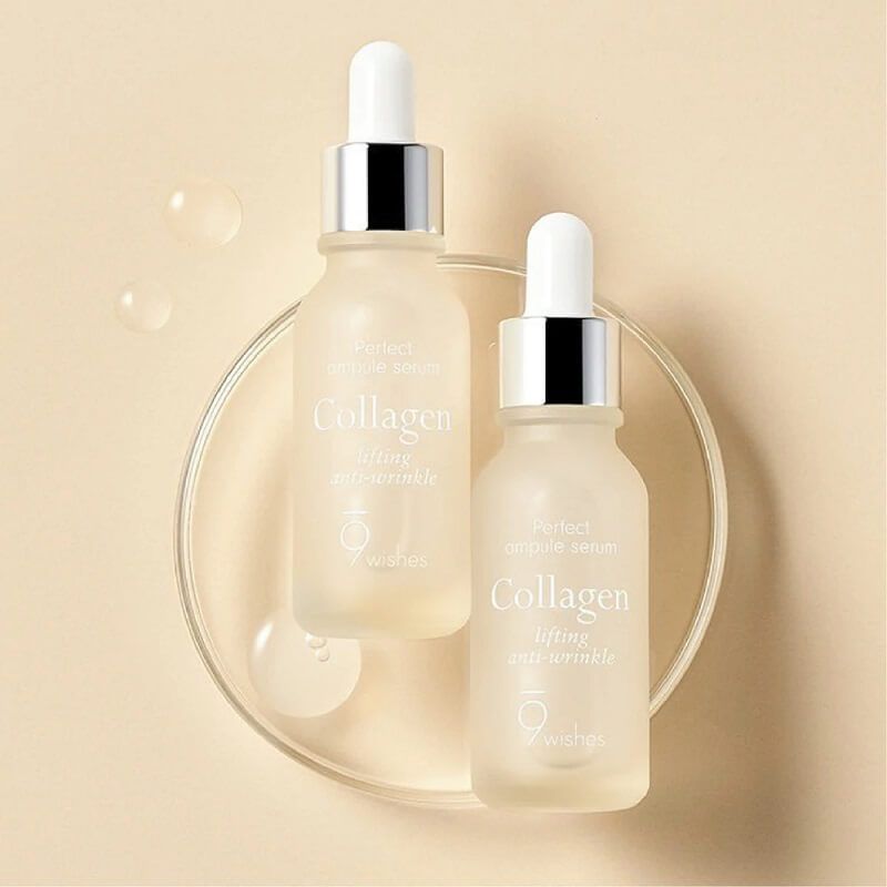 Serum 9wishes Ampule Hydra dưỡng ẩm và Miracle White dưỡng trắng da chống lão hoá chính hãng - Hàn Quốc 25ml