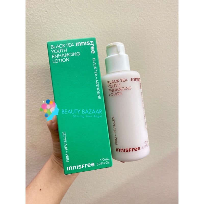 (Mẫu 2023) Sữa Dưỡng Chống Lão Hóa Innisfree Black Tea Youth Enhancing Lotion 170ml