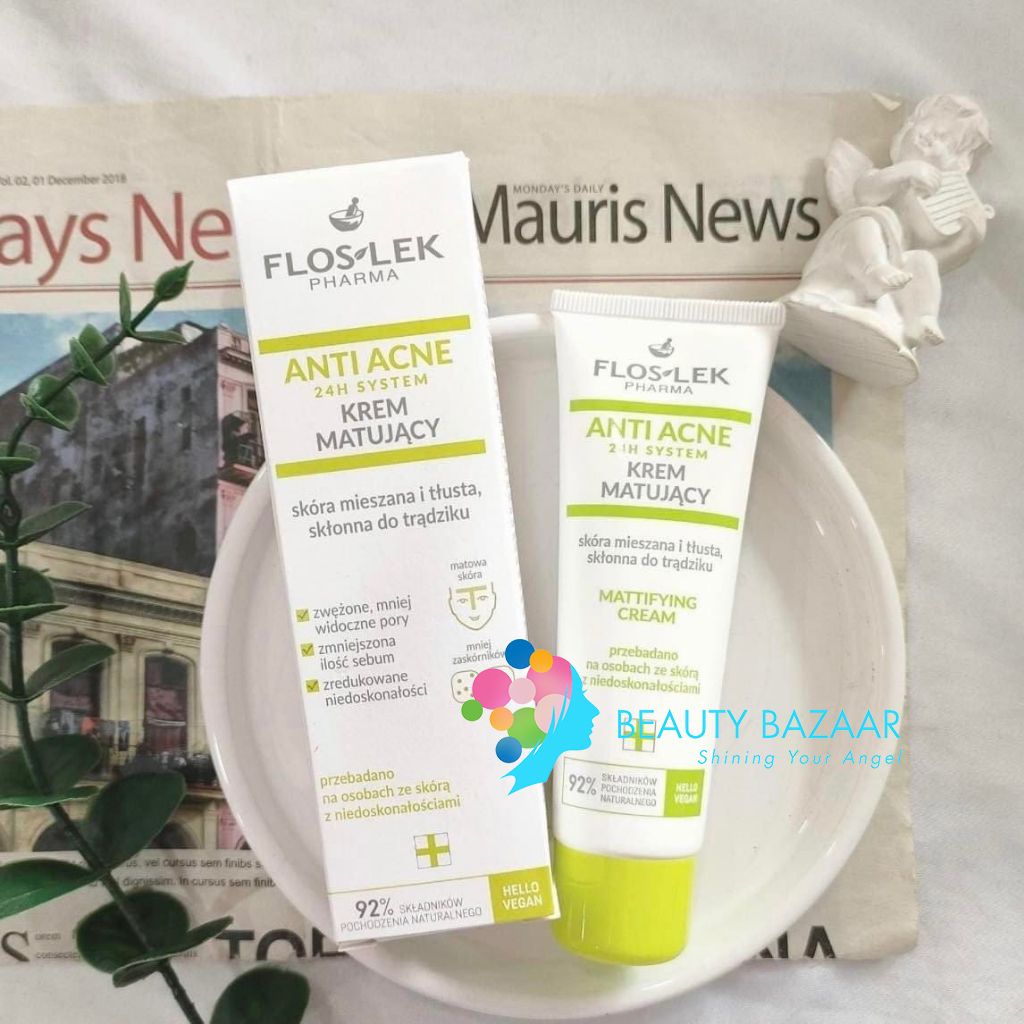 Kem Dưỡng ẩm, Kiểm Soát Dầu Nhờn Floslek Pharma Anti Acne Mattifying Cream 50ml
