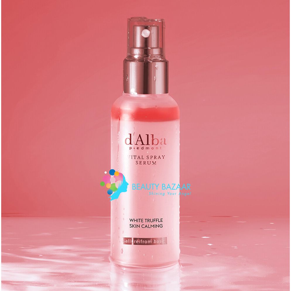 Xịt Khoáng Dưỡng Sáng Da, Chống Lão Hóa D'Alba White Truffle Vital Spray Serum 100ml (Hồng)