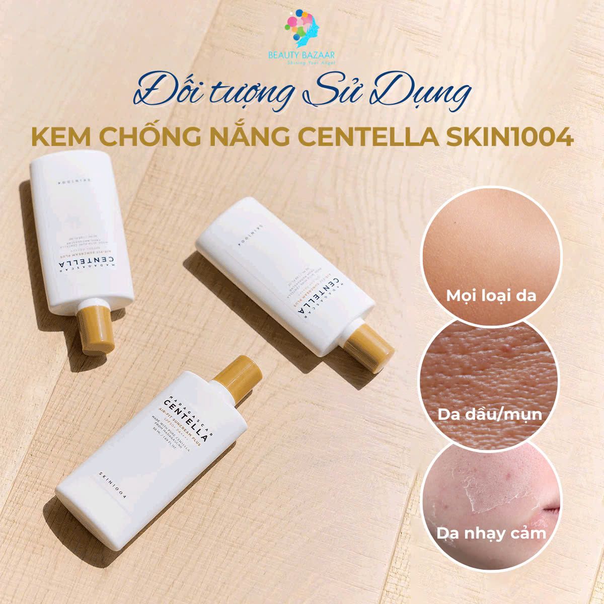 Kem chống nắng centella Skin1004 Madagascar Centella Air-Fit Sun cream Plus SPF50+ PA++++ chính hãng Hàn Quốc
