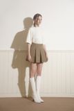  KAKI MINI PLEATED SKIRT 