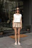  Kaki Pleated Skirt 