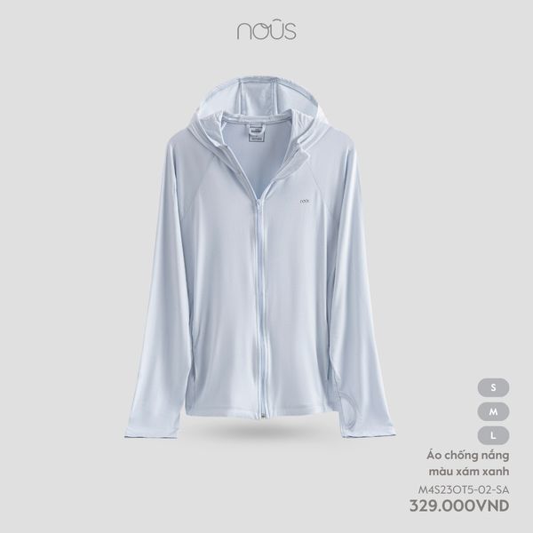 Áo chống nắng màu xám xanh