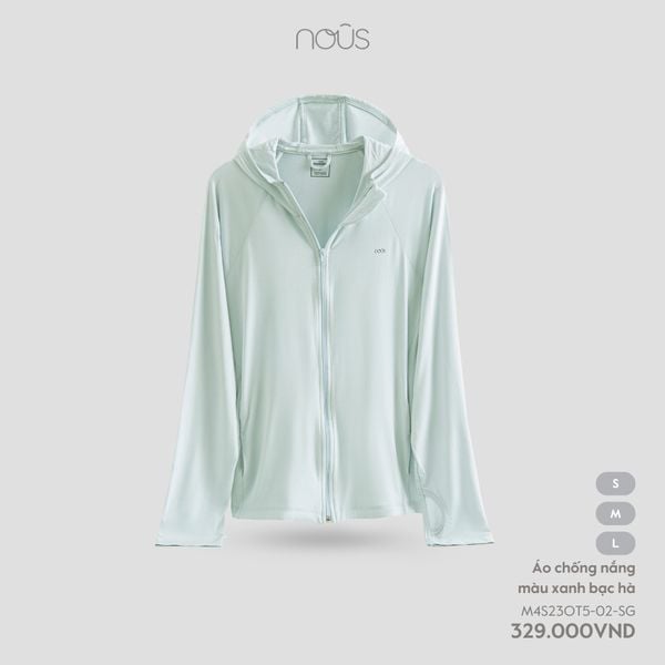 Áo chống nắng màu xanh bạc hà