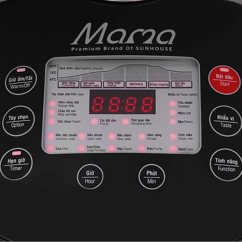Nồi cơm điện tử Sunhouse mama 1.8 lít SHD8903