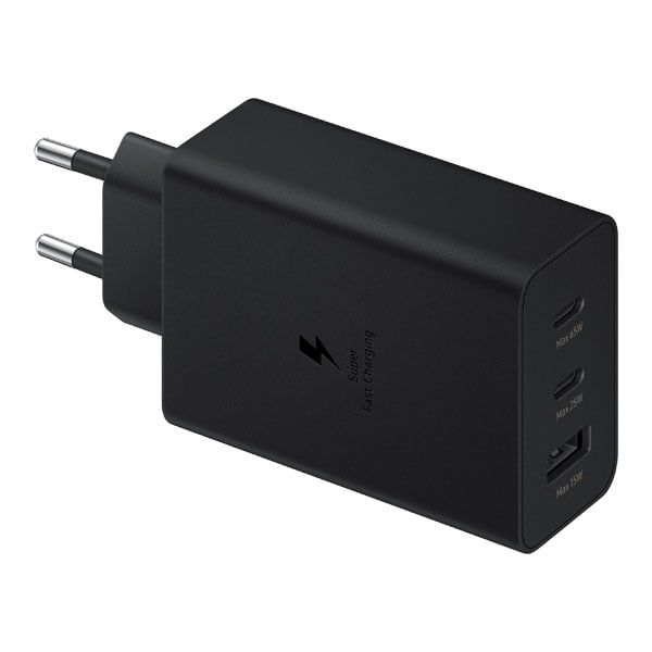 Củ sạc nhanh 65W 3in1 USB/2USB-C Chính hãng Samsung EP-T6530 Black