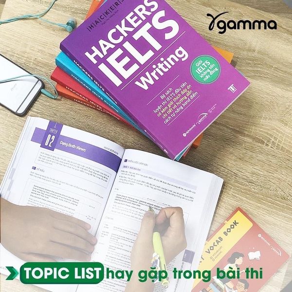 HACKERS IELTS セット Combo Sách Hackers Ielts Trọn Bộ - Writing + Listening + Reading +