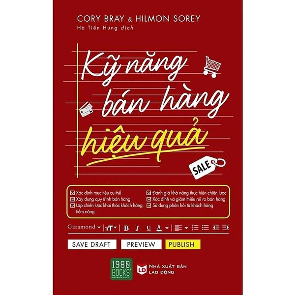 Kỹ Năng Bán Hàng Hiệu Quả - Hilmon Sorey, Cory Bray