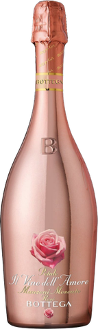 Bottega, Vino dell'Amore, Petalo Manzoni Moscato Spumante Rosato (Sweet)