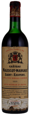 Chateau Malescot St Exupery, Margaux 3rd Grand Cru Classe 1959