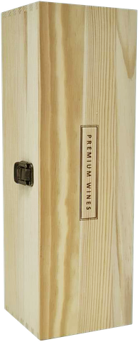 Flip top Wooden Box 1btl