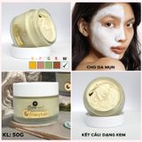  Mặt nạ đất sét giảm mụn kiềm dầu da tươi xinh Doctor care Oroxylum Face Mask WHITE CLAY Frankincense 50g 