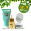 Bộ Tri Mụn ẩn , Mụn đầu đen, Mụn thâm Doctor Care dịu nhẹ dành cho nam nữ da dầu mụn ( Serum 20ml + mặt nạ 50g +sữa rửa mặt 130g)