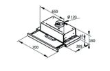  Máy hút mùi âm tủ Canaval CA-8700T 