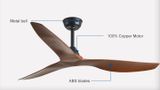 QUẠT ĐÈN LK 017-3 45 inch